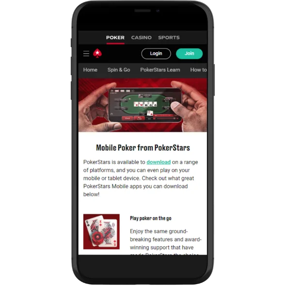 PokerStars App Android iOS