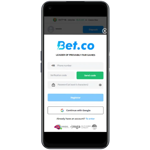 Betco Registration bonus