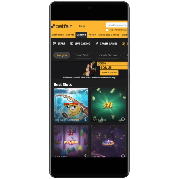 Betfair Casino Slot Games